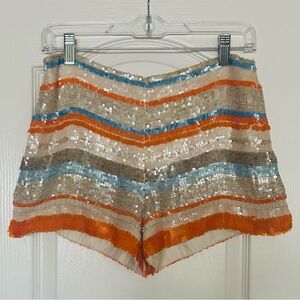 Multi-color Sequined Shorts